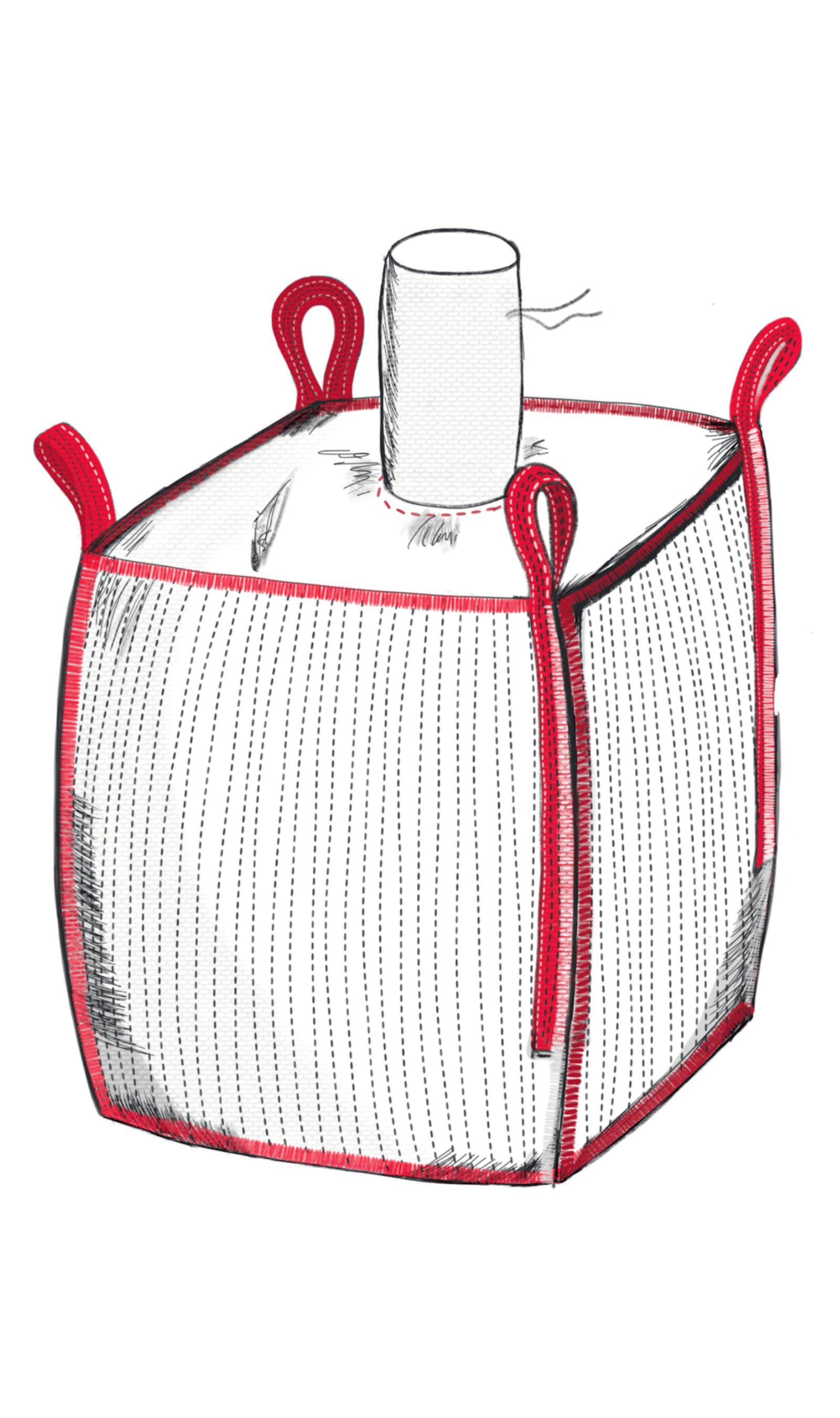 Anti-static four-loop big bags